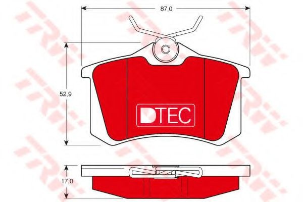 Set placute frana,frana disc CITROEN C2 ENTERPRISE (2009 - 2016) TRW GDB1330DTE