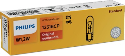 BEC FARA SOCLU W1.2W 12V SET 10 BUC PHILIPS,78140 foto