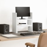 vidaXL Organizator birou, alb, 40x17x41 cm, lemn prelucrat 854760