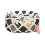 CULCUS TEXTIL PENTRU CAINI SI PISICI ORIONE M BLACK-WHITE-YELLOW 65x50x22 60008003