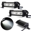 Set 2X Led Bar Proiector 11cm, 9W, 3 LED, 12V 24V, Spot Beam, Oem