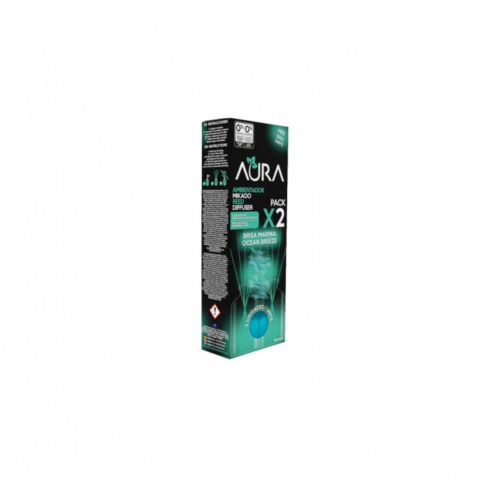 Set 2 odorizante camera 0% alcool Aura &ndash; Briza marina 2 x 30 ml