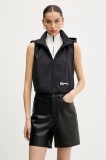 Karl Lagerfeld Jeans vestă culoarea negru, de tranzitie, A2W15017