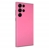 Cumpara ieftin Set Doua Folii Skin Acoperire 360 Compatibile cu Samsung Galaxy S22 Ultra - Wrap Skin Hot Glossy Pink, Roz, Oem