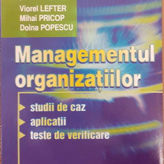 Managementul organizatiilor. Studii de caz, aplicatii, teste de verificare