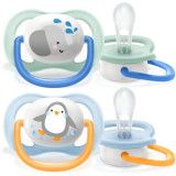 PHILIPS AVENT SCF080/05 SUZETE ULTRA AIR 0-6 LUNI, DESIGN FIGURINE, BAIETI X 2 BUC