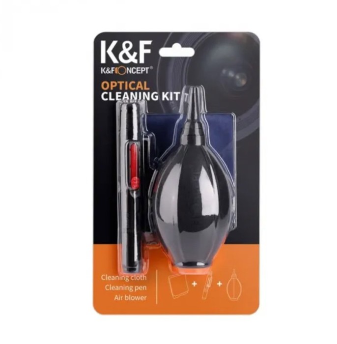 Kit Curatare 3 in 1 K&amp;F Concept SKU1694 Pen Blower Laveta Microfibra