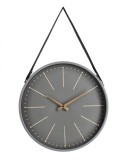 Cumpara ieftin Ceas perete gri auriu Timely 40x6x66 cm