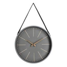 Ceas perete gri auriu Timely 40x6x66 cm