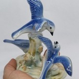 Pasari - bibelou portelan romanesc vintage