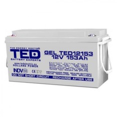 Acumulator AGM VRLA 12V 153A GEL Deep Cycle 483mm x 170mm x h 240mm M8 TED Battery Expert Holland TED003515 (1) SafetyGuard Surveillance foto