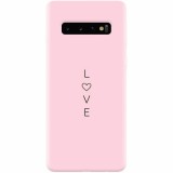 Husa silicon personalizata pentru Samsung Galaxy S10 Plus, Love