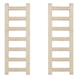 Set 2 scari din lemn pentru activitati lucru manual,lemn,7 cm