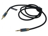 Cablu Jack 3,5mm mufă, din ambele părţi 1m - Placare aurit