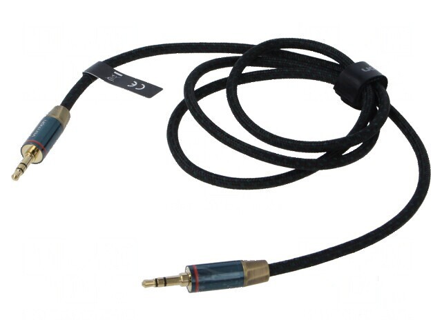 Cablu Jack 3,5mm mufă, din ambele părţi 1m - Placare aurit