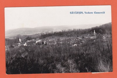 AMS @ - ILUSTRATA SAVARSIN, VEDERE GENERALA 1936, CIRCULATA, printata foto