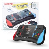 Consola portabila, 2 Jucatori Retro,cu 500 Jocuri, Joystick pentru 2 Jucatori, Conectare TV AV