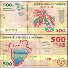 Burundi 2023 - 500 francs, necirculata