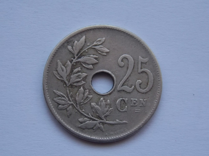 25 Centimes 1908 BELGIA (flemish legend)