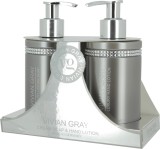 Vivian Gray Grey Crystals - set cadou sapun lichid si lotiune de maini, 2 x 250 ml