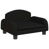 Cumpara ieftin Canapea pentru copii, negru, 50x40x30 cm, material textil
