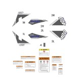 Stickere Linhai 400 Dragonfly set complet rezistent UV