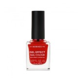 Cumpara ieftin Lac de Unghii Korres Gel Effect, 48 Rosu Coral, 11ml - Ulei Migdale, Provitamina B5, Rezistenta 10 Zile