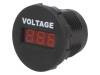 Voltmetru, conector plat 6,3mm, SCI - A25-1-BB3-R foto