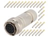 Conector Circular Amphenol RT360, 26 pini, IP67, Montare pe cablu, Mufa mama, Orientare dreapta, Sertizare, Baioneta interioara
