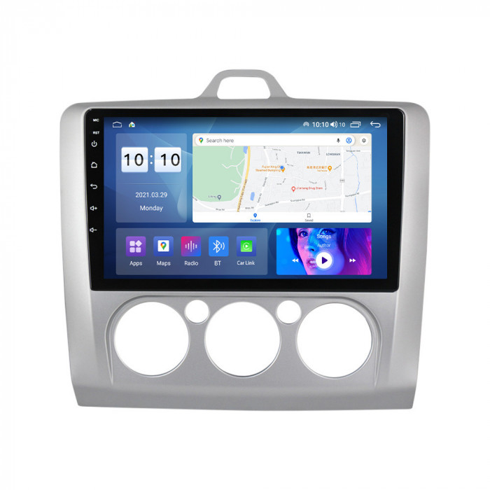 Navigatie Ford Focus 2 Android Dedicata 9Inch, 2Gb Ram, Bluetooth, Wi-Fi, Waze