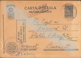 HST CP411 Carte poștală OPM 22 Corpul de Munte + cenzură militară 1943, Circulata, Printata