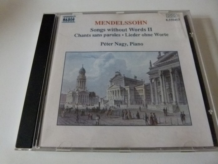 Songs without words II - Mendelssohn, cd