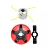 Cap tambur motocoasa cu fir din aluminiu, universal ,Disc motocoasa cu 5 lame pentru sapat, plivit, tuns iarba ,Set 2 piese