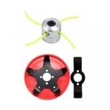 Cap tambur motocoasa cu fir din aluminiu, universal ,Disc motocoasa cu 5 lame pentru sapat, plivit, tuns iarba ,Set 2 piese