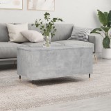 vidaXL Măsuță de cafea, gri beton, 90x44,5x45 cm, lemn compozit