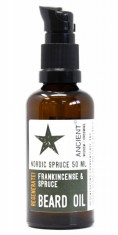 Ulei de barba natural cu tamaie Nordic Spruce, 50ml - Ancient Wisdom foto