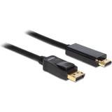 Cablu Displayport (M) -&amp;gt; HDMI (M) 2m gold, Delock