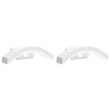 Cumpara ieftin Lampi exterioare de perete LED/senzor 2 buc alb aluminiu turnat