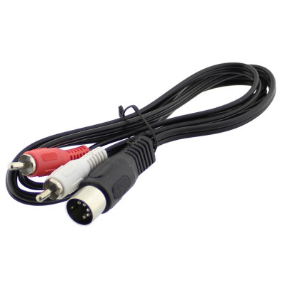 Cablu audio DIN tata la 2 x RCA tata, 1.2m, L100231 foto