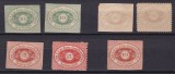 Austria 1866-70 Navigatia pe Dunare lot de 7 timbre MH
