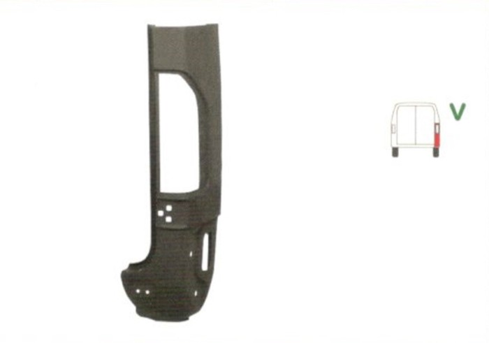 Stalp spate Mercedes Sprinter (W901-905) 208-416 01.1995-2006 , partea Spate Dreapta, Inaltime 990mm, 1/2,