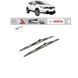 Cumpara ieftin Set 2 stergatoare NISSAN QASHQAI II (J11, J11) 2013-2020, Tip Clasic Standard, Bosch Twin