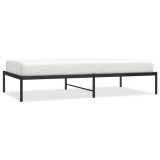 Cumpara ieftin Cadru pat metalic, negru, 100x190 cm