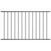 VidaXL Panou de gard din oțel vopsit &icirc;n c&acirc;mp electrostatic, 1,63x0,75 m, negru 145218