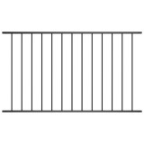 vidaXL Panou de gard din oțel vopsit &icirc;n c&acirc;mp electrostatic, 1,63x0,75 m, negru 145218