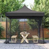 vidaXL Plasa tantari 156 ochiuri negru 300x300x200cm