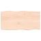 Blat masa 80x40x(2-6) cm lemn stejar netratat contur organic