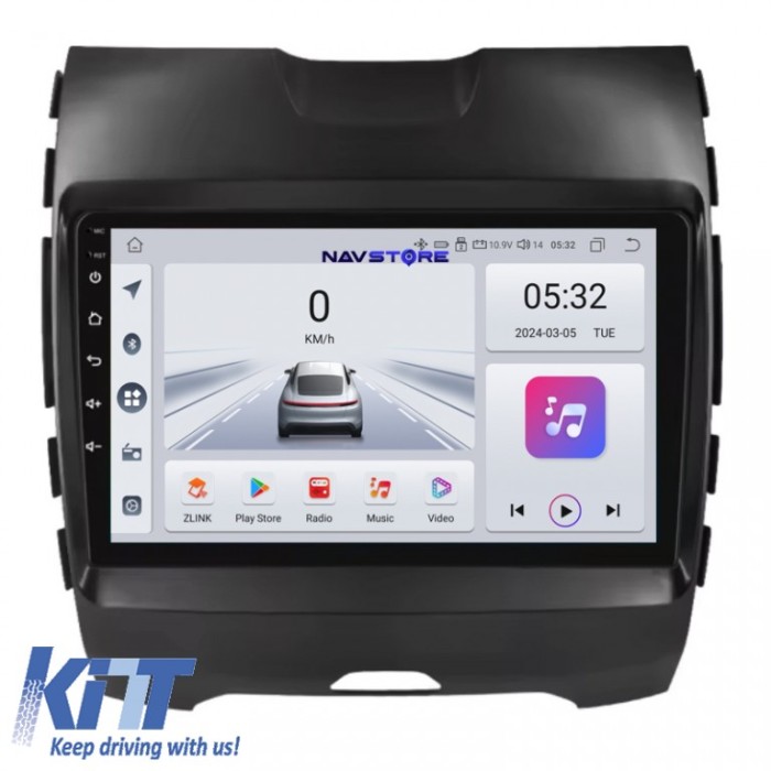 Navigatie Dedicata Ford Edge (2015 - 2021), 9Inch, 4Gb Ram, 64Gb Stocare, Carplay Performance AutoTuning
