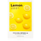 Missha Airy Fit Lemon Mască de iluminare și revitalizare 19 g
