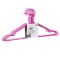 Set 12 Umerașe, Metalice, Roz/Alb, 42 cm
